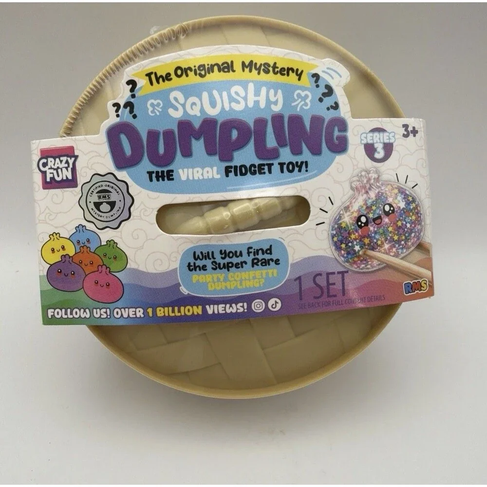 RMS Crazy Fun The Original Mystery Squishy Dumpling Series 3 - New & Authentic